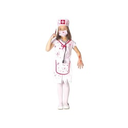 DEGUISEMENT INFIRMIERE ZOMBIE FILLE HALLOWEEN TAILLE 5/6 ANS