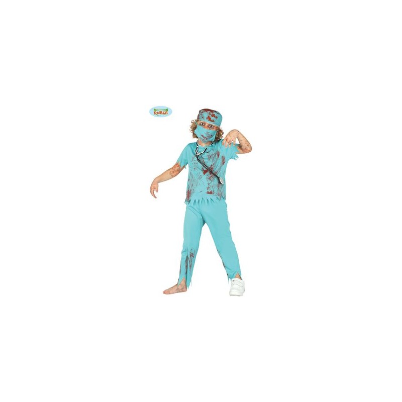 DEGUISEMENT CHIRURGIEN ZOMBIE HALLOWEEN TAILLE 5/6 ANS DEGUISEMENT CHIRURGIEN ZOMBIE HALLOWEEN TAILLE 5/6 ANS