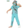 DEGUISEMENT CHIRURGIEN ZOMBIE  HALLOWEEN TAILLE 5/6 ANS