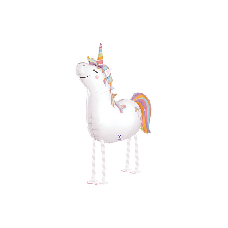 BALLON METALLIQUE MARCHEUR AIRWALKER LICORNE 97 CM BALLON METALLIQUE MARCHEUR AIRWALKER LICORNE 97 CM