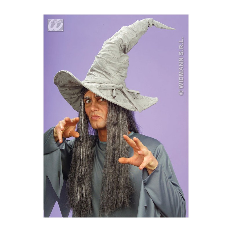CHAPEAU DE MAGICIEN OU SORCIERE GRIS CHAPEAU DE MAGICIEN OU SORCIERE GRIS