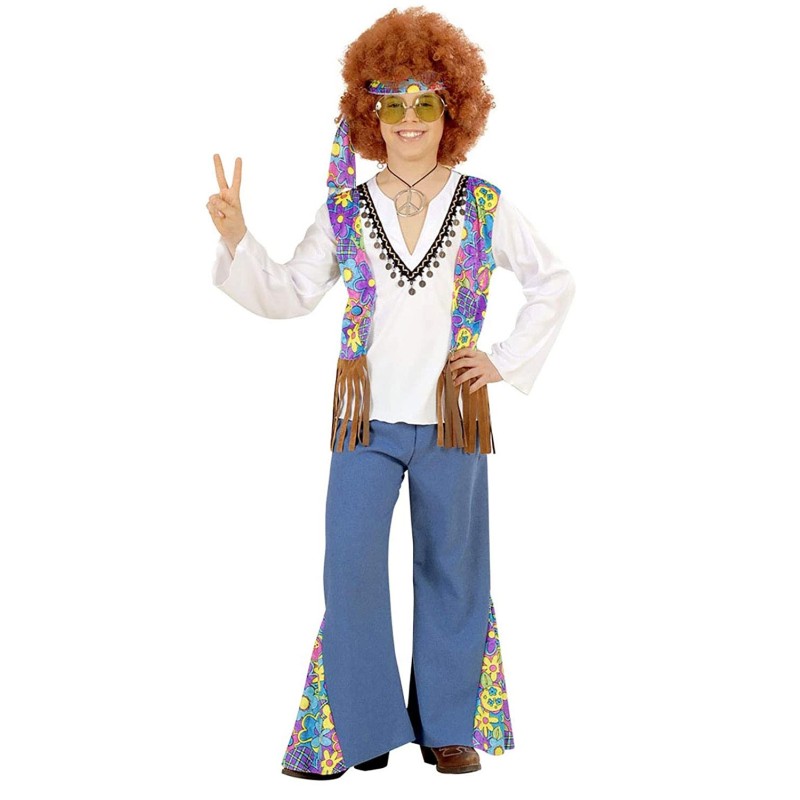 DEGUISEMENT GARCON HIPPIE WOOD STOCK TAILLE 128 CM DEGUISEMENT GARCON HIPPIE WOOD STOCK TAILLE 128 CM