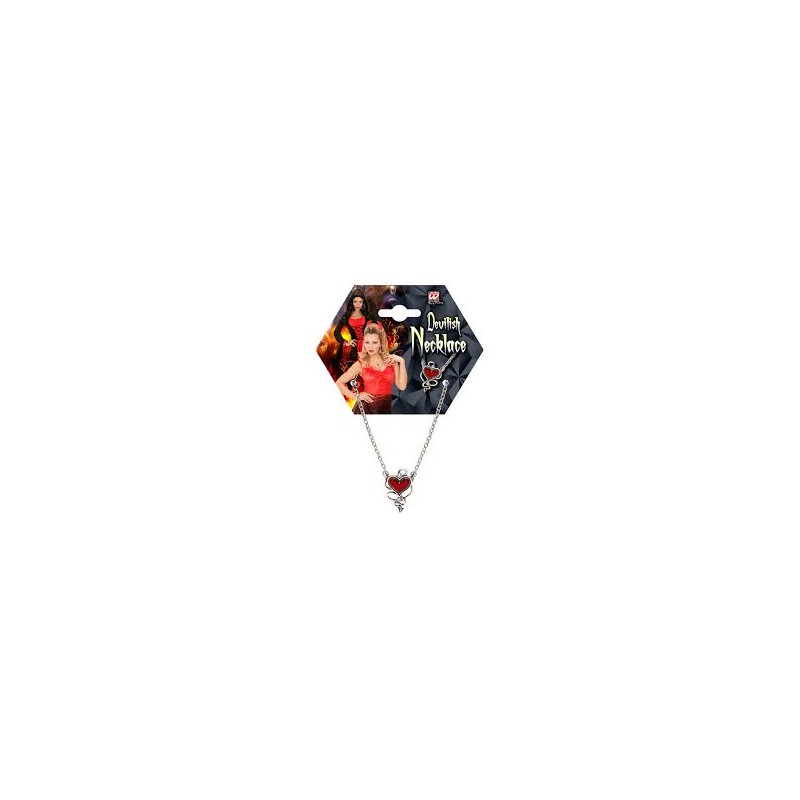 COLLIER PIERRRE COEUR ROUGE DEMONIAQUE COLLIER PIERRRE COEUR ROUGE DEMONIAQUE