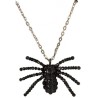 COLLIER ARAIGNEE STRASS NOIR