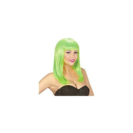 PERRUQUE LONGUE VERT NEON 