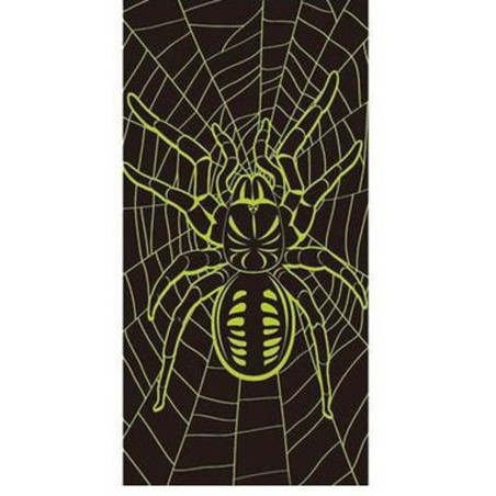 DECORATION ARAIGNEE FLUORESCENTE POUR PORTE 75 X 150 CM