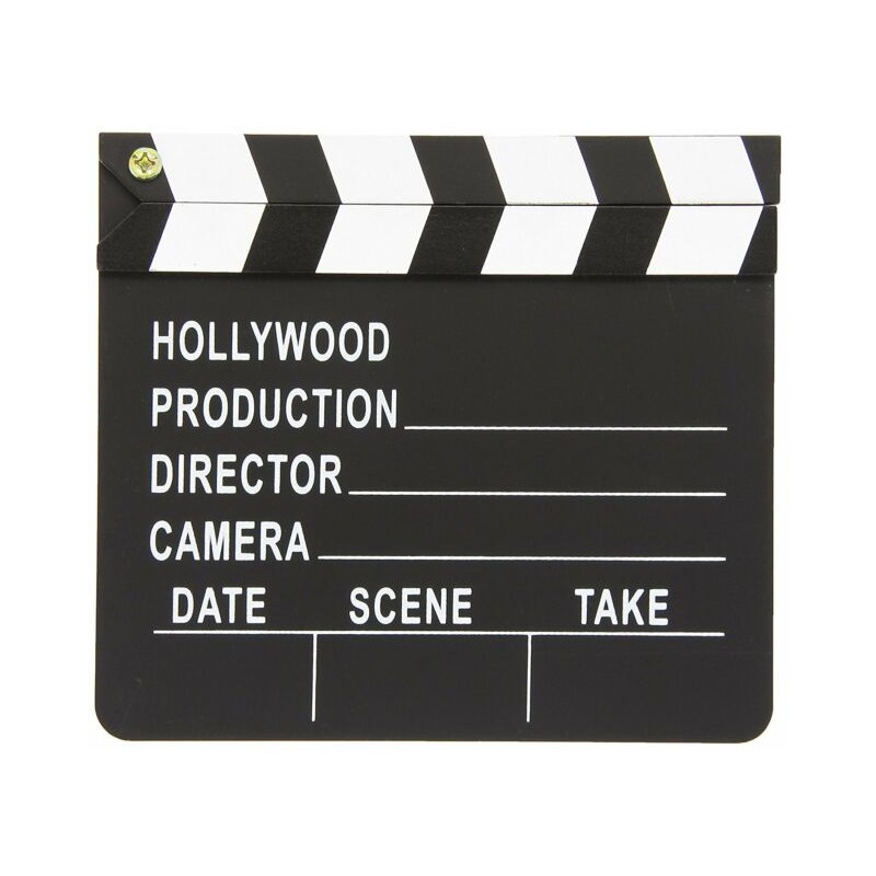 CLAP DE FIN CLAPBOARD CINEMA 17.8 X 20.3 CM CLAP DE FIN CLAPBOARD CINEMA 17.8 X 20.3 CM