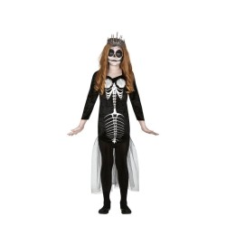 DEGUISEMENT SQUELETTE SIRENE FILLE AVEC TULLE TAILLE 7-9 ANS 