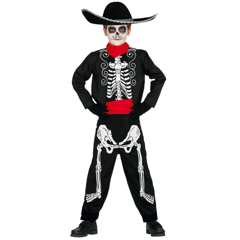 DEGUISEMENT SQUELETTE JOUR DES MORTS MARIACHI TAILLE 10-12 ANS DEGUISEMENT SQUELETTE JOUR DES MORTS MARIACHI TAILLE 10-12 ANS