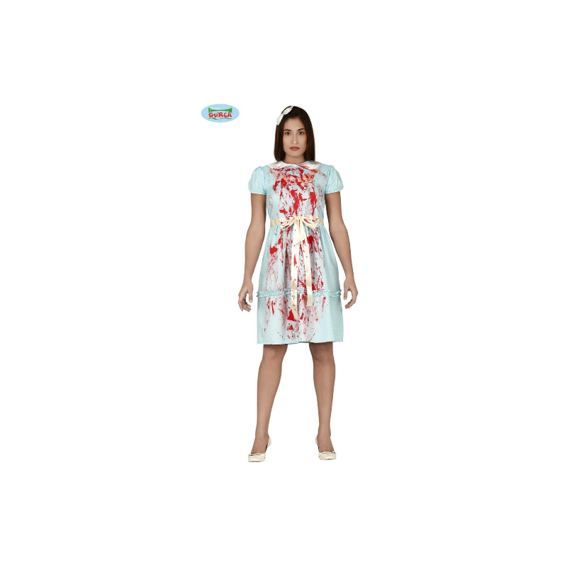 DEGUISEMENT POUPEE ENSANGLANTEE - JUMELLE DEMONIAQUE TAILLE S DEGUISEMENT POUPEE ENSANGLANTEE - JUMELLE DEMONIAQUE TAILLE S