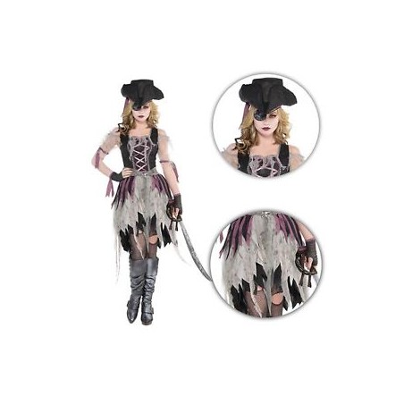 DEGUISEMENT FEMME PIRATE SOMBRE TAILLE S