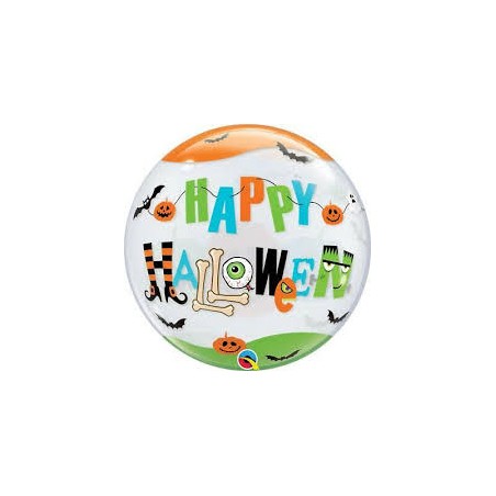 BALLON BUBBLE HAPPY HALLOWEEN 56 CM 
