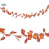 GUIRLANDE FEUILLES D'AUTOMNE ERABLE ORANGE 190 CM