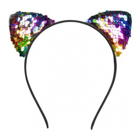 SERRE-TETE CHAT OREILLE MULTICOULEUR 