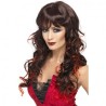 PERRUQUE DIABLESSE NOIRE MECHEE ROUGE