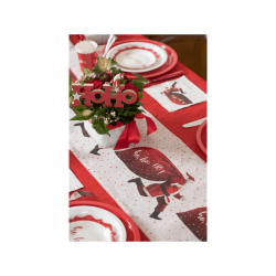 CHEMIN DE TABLE PERE NOEL HO HO HO