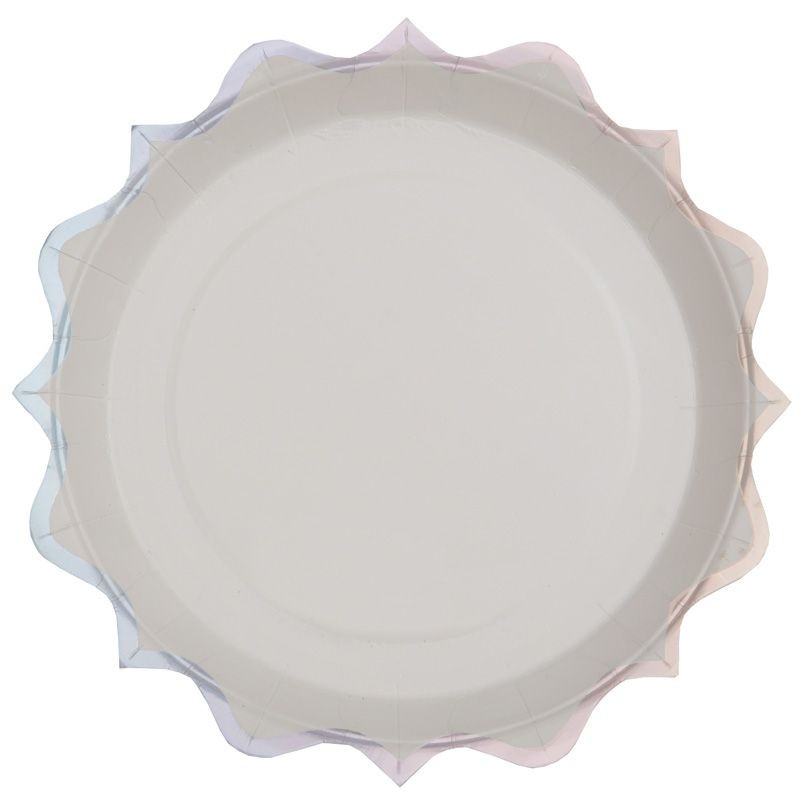 10 ASSIETTES FESTONNEES METAL ARGENT 10 ASSIETTES FESTONNEES METAL ARGENT