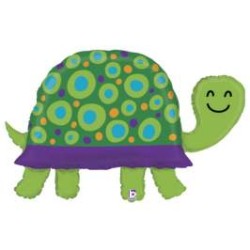 BALLON METALLIQUE TORTUE VERT  102 CM 