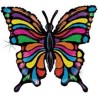 BALLON METALLIQUE PAPILLON MULTICOULEUR  84 CM 