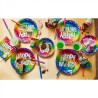 10 GOBELETS CARTON HAPPY BIRTHDAY MULTICOLORES 210 ML