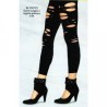 LEGGINS NOIRS TROUES 