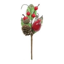 BRANCHE DECORATIVE DE NOEL  15 CM 