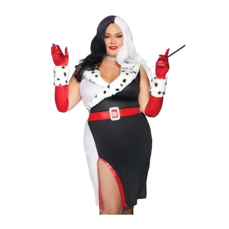 DEGUISEMENT ROBE CRUELA TAILLE XL DEGUISEMENT ROBE CRUELA TAILLE XL