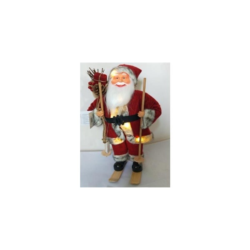 DECORATION PERE NOEL LUMINEUX A SKI DECORATION PERE NOEL LUMINEUX A SKI