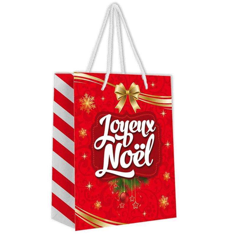 GRANDE POCHETTE CADEAU JOYEUX NOEL 32 X 40 CM GRANDE POCHETTE CADEAU JOYEUX NOEL 32 X 40 CM