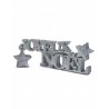 DECORATION DE TABLE JOYEUX NOEL ARGENT PAILLETTE