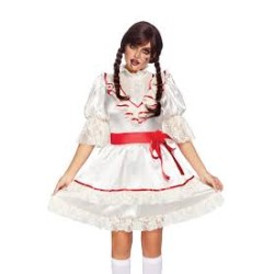 DEGUISEMENT POUPEE ROBE BLANCHE TAILLE M