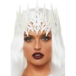 COURONNE PIERRE PRECISEUESE PAILLETE BLLANCHE 