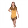 DEGUISEMENT INDIENNE NOUVEAU MONDE MARRON  TAILLE M 5-6 ANS 