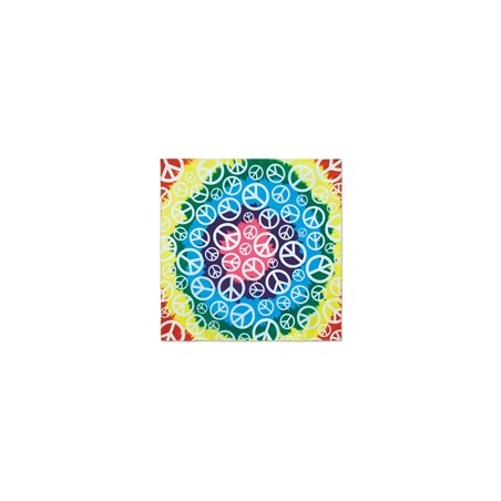 BANDANA HIPPIE PEACE MULTICLORE