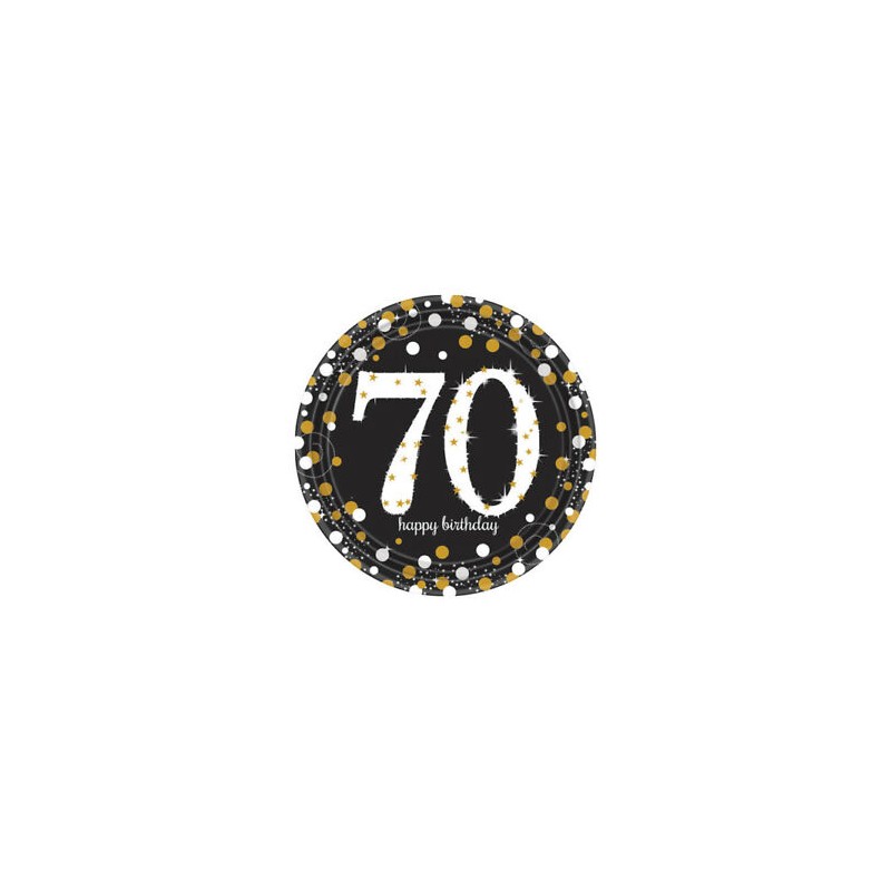 8 ASSIETTES EN CARTON 70 ANS ARGENT ET OR 8 ASSIETTES EN CARTON 70 ANS ARGENT ET OR