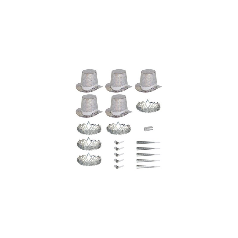 KIT COTILLONS VEGAS PARTY ARGENT HOLOGRAPHIQUE 10 PERSONNES KIT COTILLONS VEGAS PARTY ARGENT HOLOGRAPHIQUE 10 PERSONNES