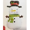BALLON METALLIQUE BONHOMME DE NEIGE  50 X 89 CM 