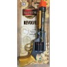 REVOLVER STEAMPUNK NOIR OR 30 CM