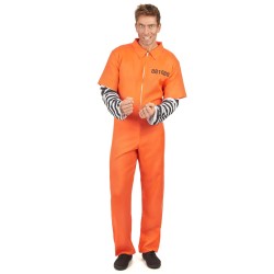DEGUISEMENT PRISONNIER DETENU ORANGE TAILLE M
