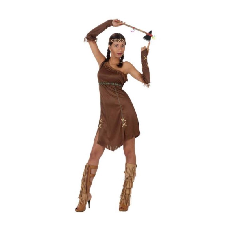 DEGUISEMENT INDIENNE MARRON FONCE TAILLE M/L DEGUISEMENT INDIENNE MARRON FONCE TAILLE M/L