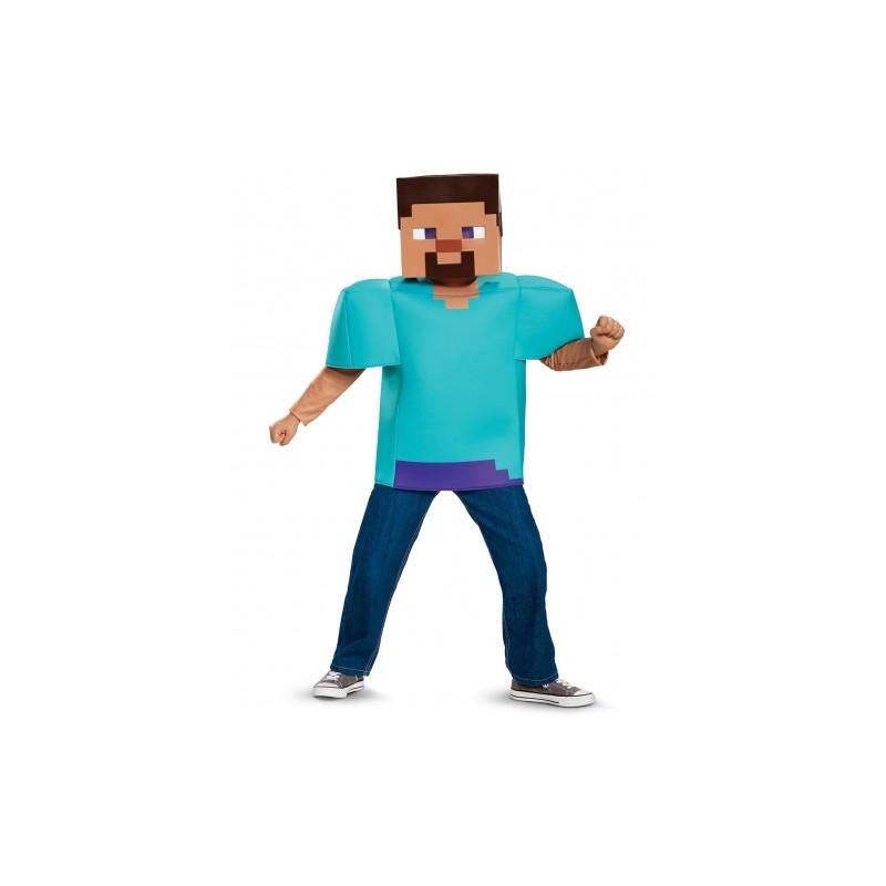 DEGUISEMENT STEVE CLASSIQUE MINECRAFT TAILLE 4/6 ANS