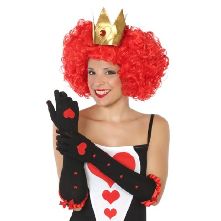 GANTS LONGS NOIRS REINE DE COEUR