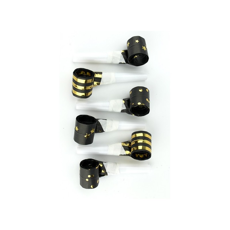 LOT DE 6 SANS GENES NOIR ET OR LOT DE 6 SANS GENES NOIR ET OR