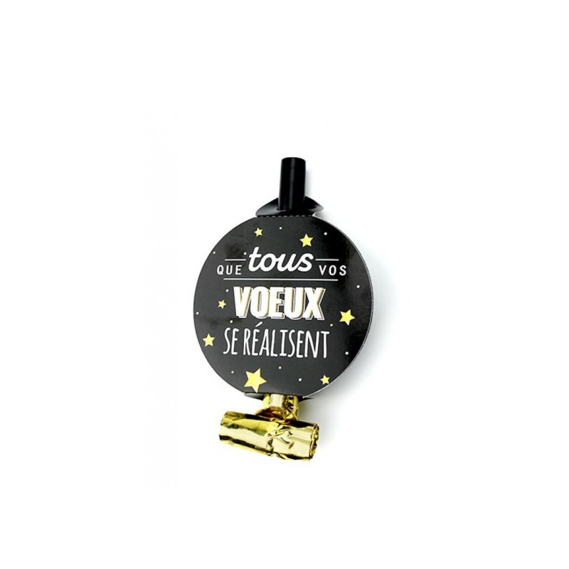 SACHET 6 SANS GENES "MEILLEURS VOEUX NOIR