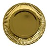8 ASSIETTES RONDES OR 23 CM 