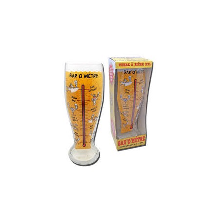 VERRE A BIERE XXL "BARO METRE"