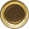 8 ASSIETTES RONDES OR 23 CM