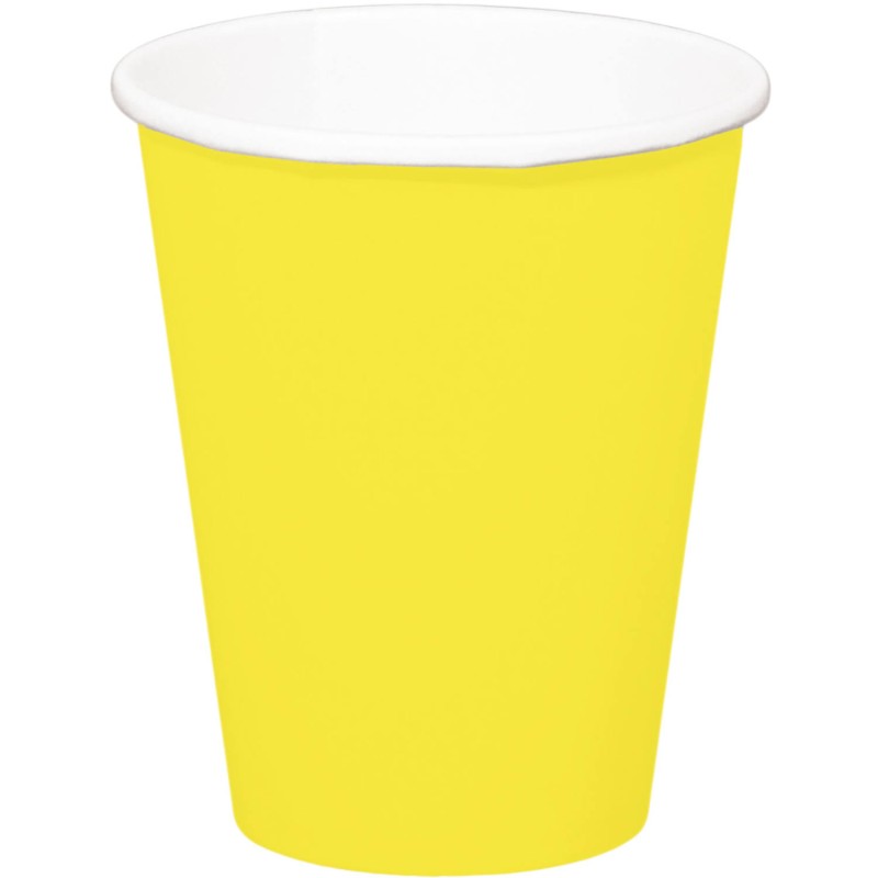 8 GOBELETS JAUNE 350 ML 8 GOBELETS JAUNE 350 ML