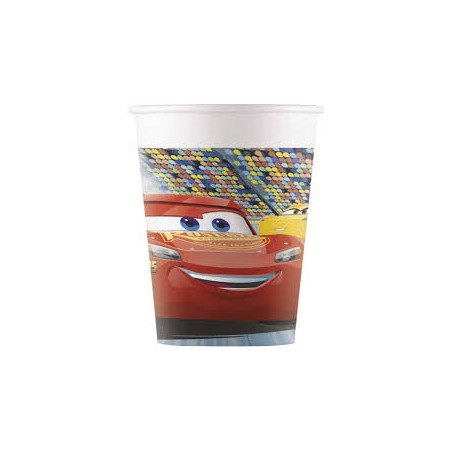 8 GOBELETS CARS 200 ML 