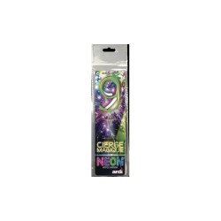 CIERGES MAGIQUES NEON CHIFFRE 9